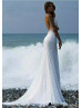 Luxury Ivory Lace Backless Romantic Wedding Dress